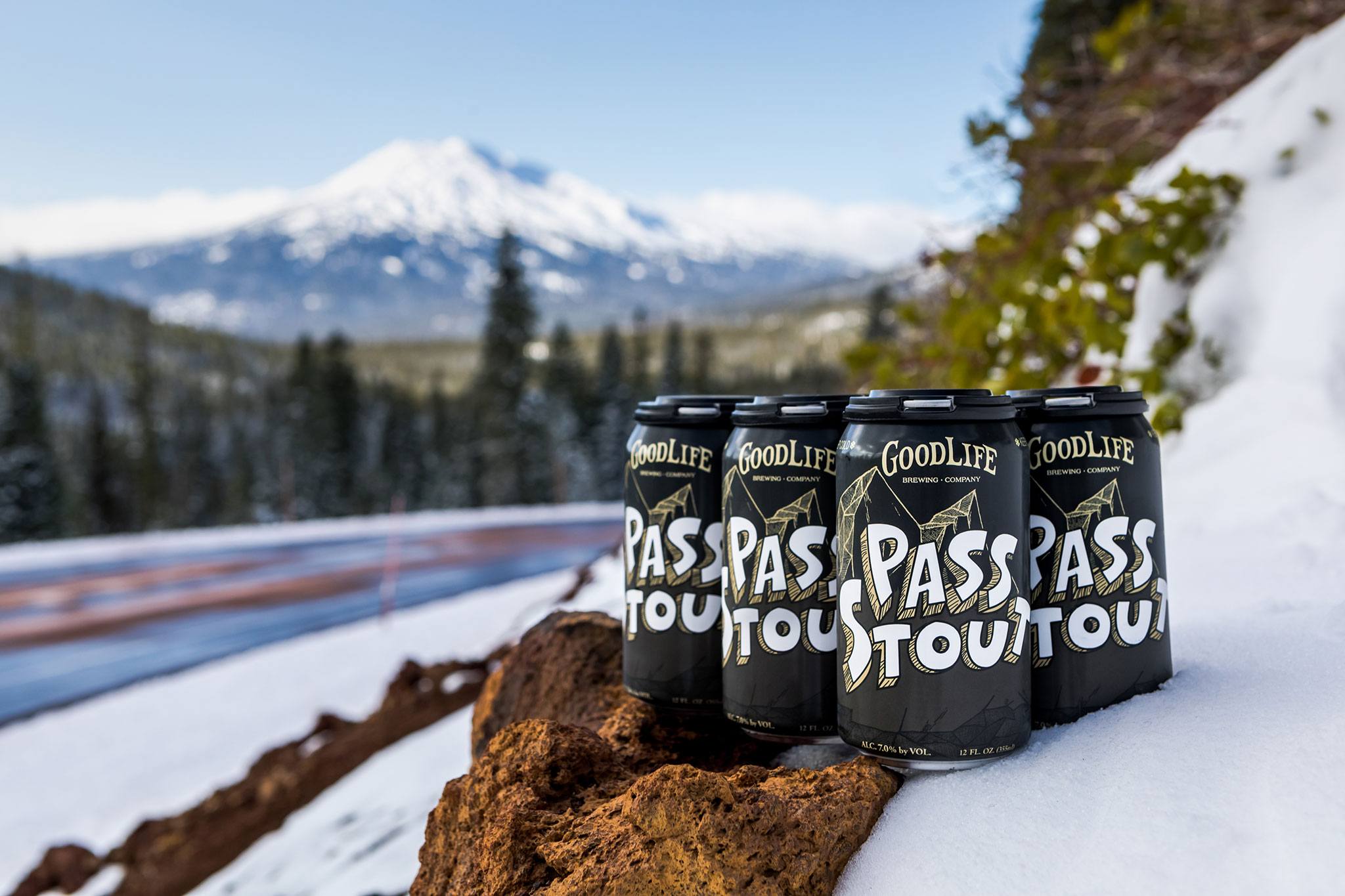Pass Stout beer in the mountains